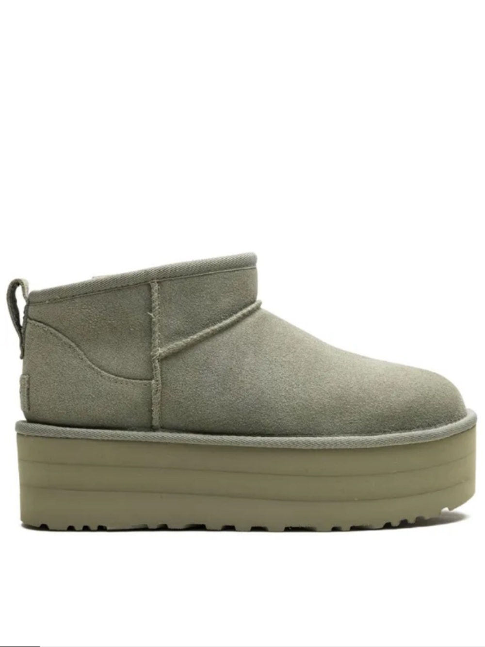 UGG Classic Ultra Mini Platform Boots in Shaded Clover Green size 5